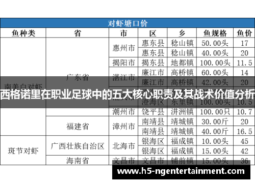 西格诺里在职业足球中的五大核心职责及其战术价值分析