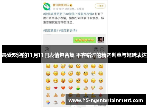 最受欢迎的11月11日表情包合集 不容错过的精选创意与趣味表达